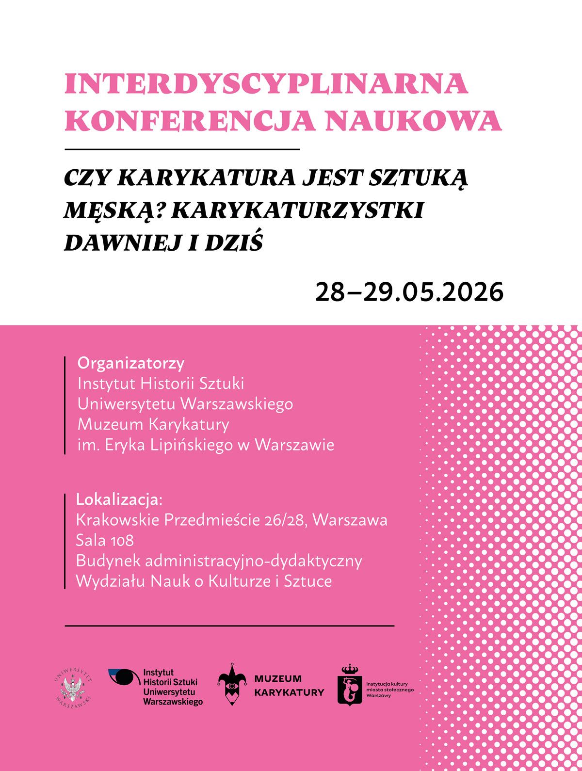 Konferencja Czy karykatura jest sztuką męską